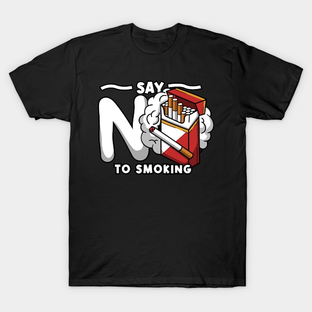 say no to smoking T-Shirt by noorshine